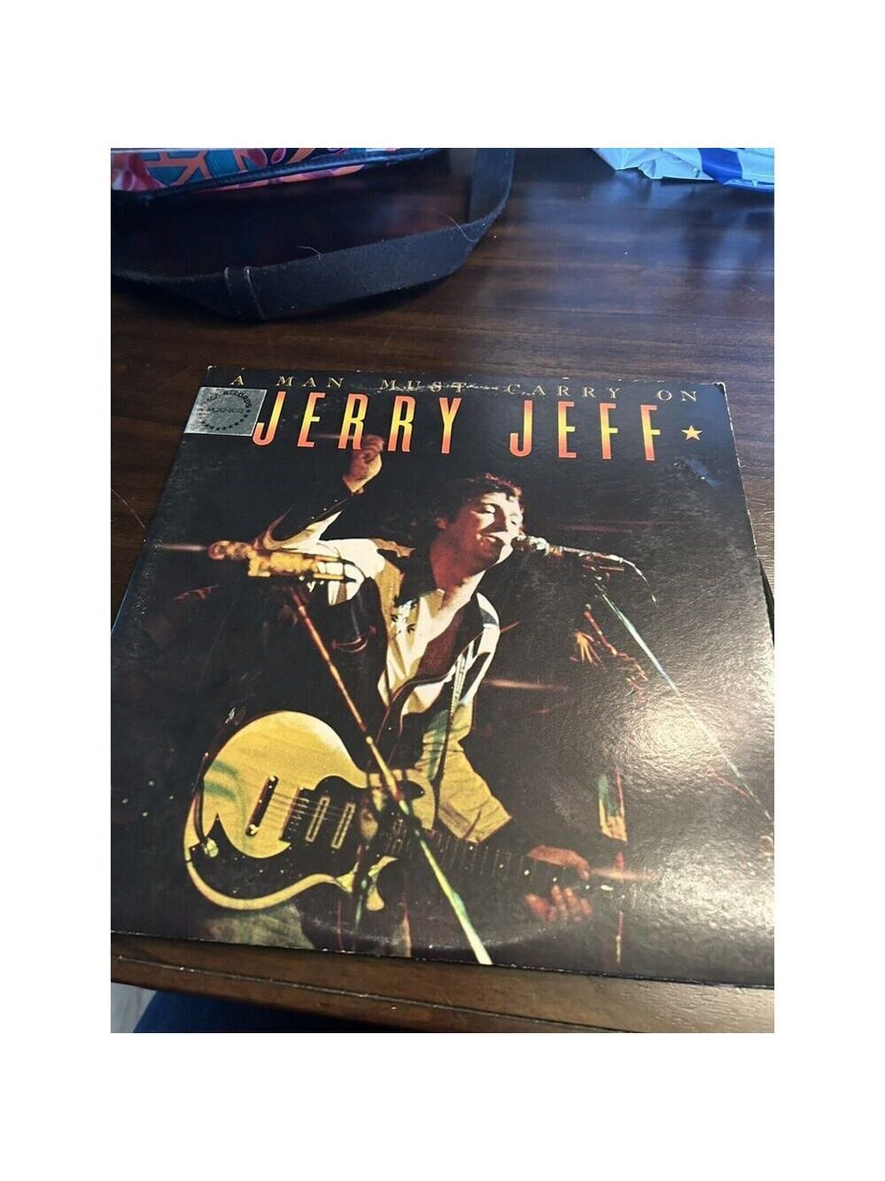 JERRY JEFF WALKER - A Man Must Carry On (MCA) - 12" Vinyl Record LP - VG